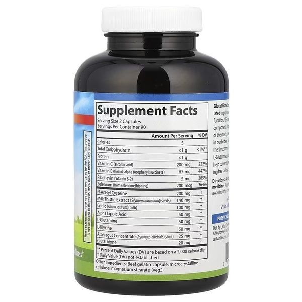 Посилювач Глутатіону, Glutathione Booster, Carlson, 180 капсул,  Carlson фото