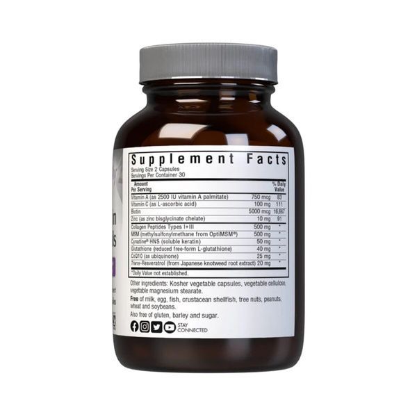 Комплекс для волос, кожи и ногтей, Beautiful Ally, Bluebonnet Nutrition, Hair, Skin & Nails, 60 капсул,  Bluebonnet Nutrition фото