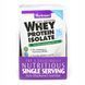 Ізолят сироваткового протеїну, Смак Ванілі, Whey Protein Isolate, Bluebonnet Nutrition, 8 пакетиків,  Bluebonnet Nutrition фото 1