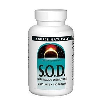 СОД Ферменти 235 мг, SOD, Source Naturals, 180 таблеток,  Source Naturals фото