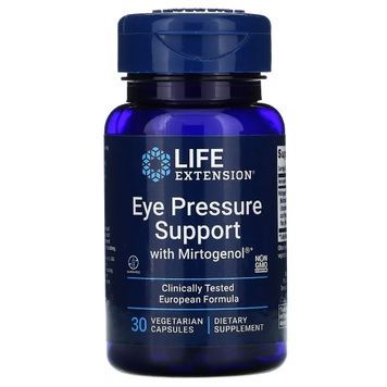 Поддержка внутриглазного давления с миртогенолом, Eye Pressure Support with Mirtogenol, Life Extension, 30 вегетарианских капсул,  Life Extension фото