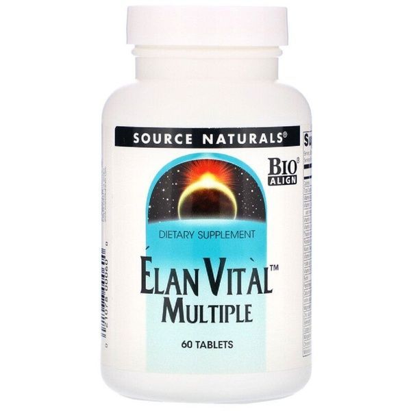 Мультивитамины, Elan Vital, Source Naturals, 60 таблеток,  Source Naturals фото