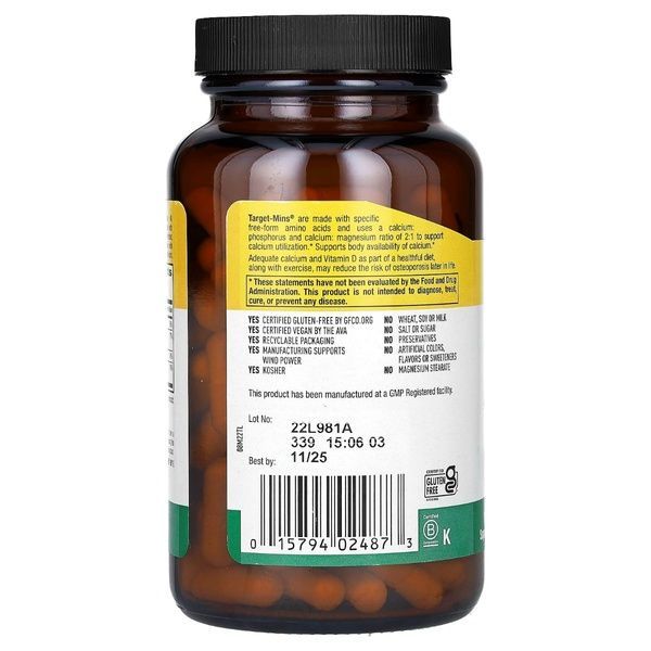 Кальций, Магний и Витамин D, Calcium Magnesium with Vitamin D, Country Life, 120 вегетарианских капсул,  Country Life фото
