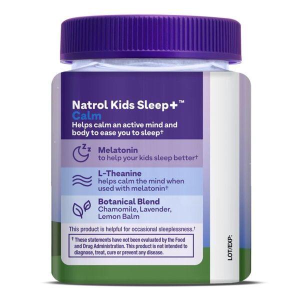 Здоровый сон ребенка, вкус клубники, Kids, Sleep + Calm, Ages 4 + Up, Natrol, 60 жевательных конфет,  Natrol фото