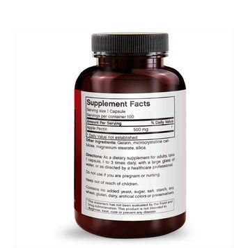 Яблучний пектин 500 мг, Apple Pectin, FutureBiotics, 100 капсул,  FutureBiotics фото