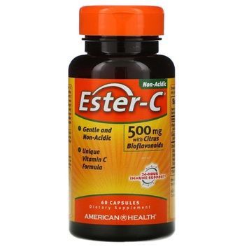 Эстер-С с Бифлавоноидами, Ester-C, American Health, 500 мг, 60 капсул,  American Health фото