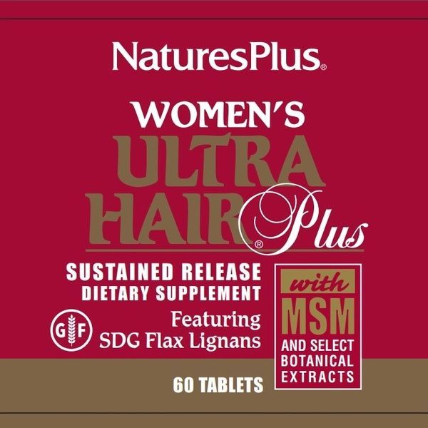 Комплекс для Роста Оздоровления Волос для Женщин, Ultra Hair, Natures Plus, 60 таблеток,  Natures Plus фото