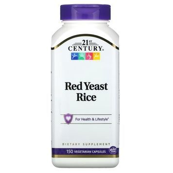 Красный дрожжевой рис, Red Yeast Rice, 21st Century, 150 вегетарианских капсул,  21st Century фото