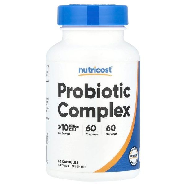 Комплекс пробиотиков, 10 млрд КОЕ, Probiotic Complex, Nutricost, 60 капсул,  Nutricost фото