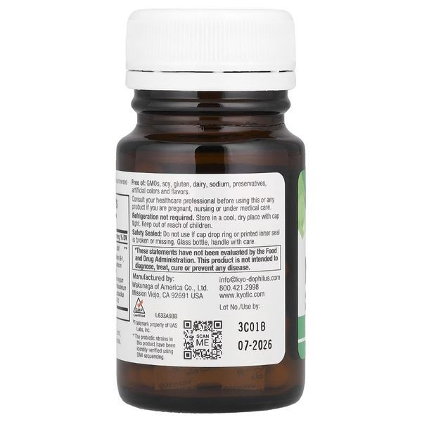 Пробіотик, 50 млрд КУО, Kyo-Dophilus, Max Probiotic, 50 Billion CFU, Kyolic, 30 вегетаріанських капсул,  Kyolic фото