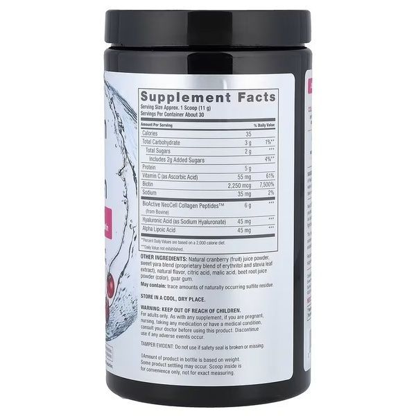 Коллаген с Биотином, Вкус Клюквы, Type 1&3, Collagen Beauty Infusion with Biotin, Neocell, 330 гр,  Neocell фото