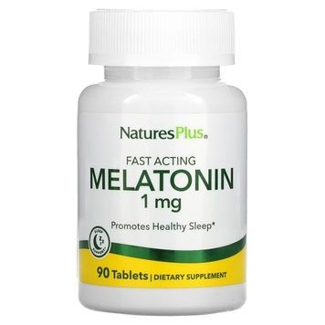 Мелатонін Швидкодіючий, 1 мг, Fast Acting Melatonin, Natures Plus, 90 таблеток,  Natures Plus фото