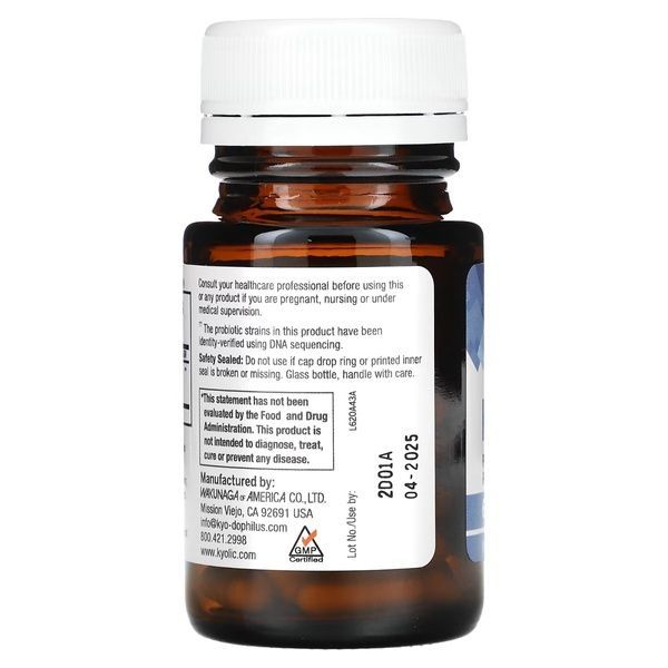 Пробіотик, 6 млрд КУО, Kyo-Dophilus, Fifty+Probiotic, 6 Billion CFU, Kyolic, 30 вегетаріанських капсул,  Kyolic фото