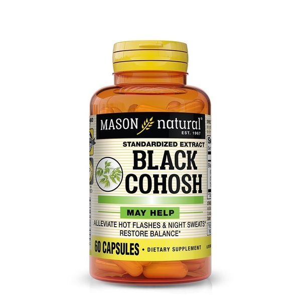 Клопогон, Black Cohosh, Standardized Extract, Mason Natural, 60 капсул,  Mason Natural фото