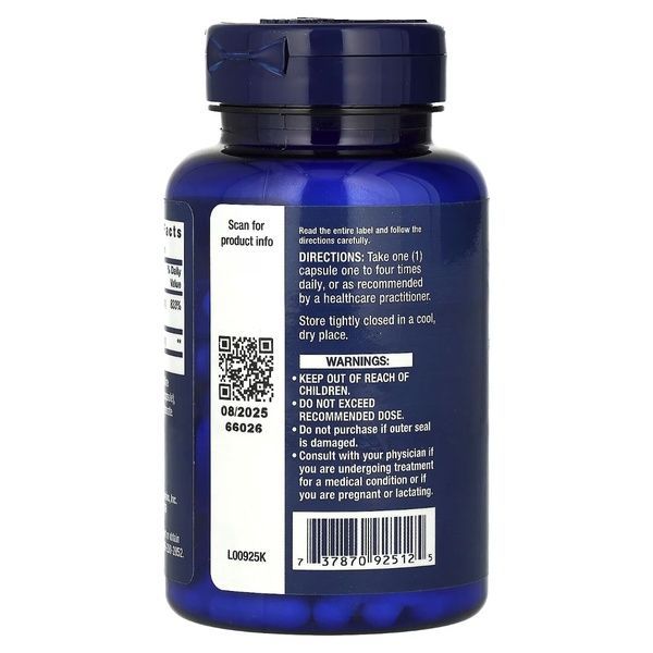 Мега Бенфотіамін, 250 мг, Mega Benfotiamine, Life Extension, 120 вегетаріанських капсул,  Life Extension фото