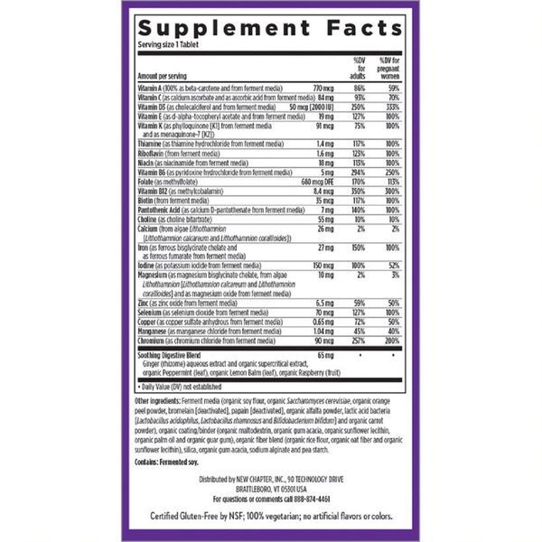 Ежедневные Мультивитамины для беременных, One Daily Prenatal Multivitamin 35+, New Chapter, 30 таблеток,  New Chapter фото